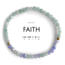 Faith Morse Code Bracelet - Mint & Blue Lace Agate