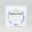 Breathe Morse Code Bracelet - Lacy Blue Agate & Frosted White Quartz