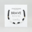 Brave Morse Code Bracelet - Onyx & Howlite