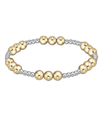 ENEWTON DESIGN Classic Joy Pattern 6mm Bead Bracelet - Mixed Metal