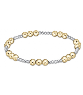 ENEWTON DESIGN Classic Joy Pattern 5mm Bead Bracelet - Mixed Metal
