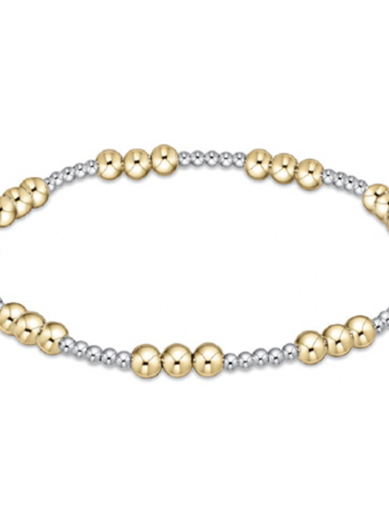ENEWTON DESIGN Classic Joy Pattern 4mm Bead Bracelet - Mixed Metal
