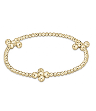 ENEWTON DESIGN Signature Cross Pattern 2.5mm Bead Bracelet - Gold