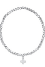 ENEWTON DESIGN Classic 3mm Bead Bracelet - Silver Signature Cross Charm