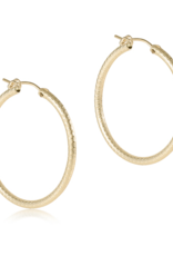 ENEWTON DESIGN Textured Round 1.25" Hoop Earring - Gold