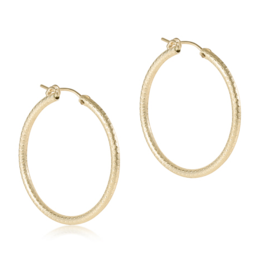 ENEWTON DESIGN Textured Round 1.25" Hoop Earring - Gold