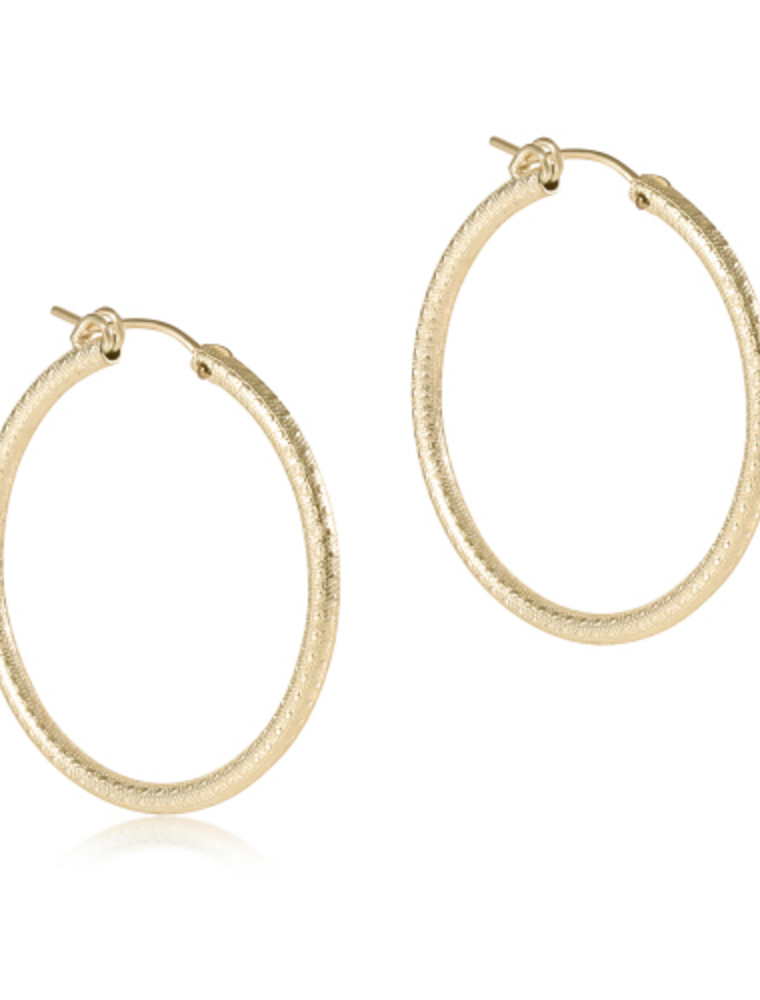 ENEWTON DESIGN Textured Round 1.25" Hoop Earring - Gold