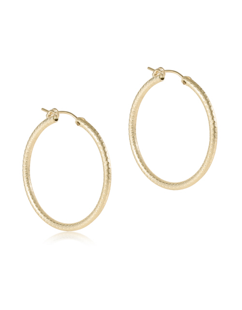 ENEWTON DESIGN Textured Round 1.25" Hoop Earring - Gold