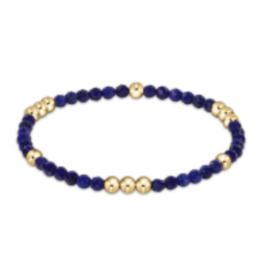 ENEWTON DESIGN Worthy Pattern 3mm Bead Bracelet - Lapis/Gold