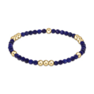 ENEWTON DESIGN Worthy Pattern 3mm Bead Bracelet - Lapis/Gold
