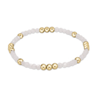 ENEWTON DESIGN Worthy Pattern 3mm Bead Bracelet - Moonstone/Gold