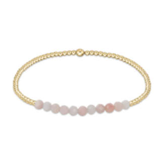 ENEWTON DESIGN Bliss 2mm Bead Bracelet - Pink Opal/Gold