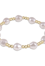 ENEWTON DESIGN Admire 3mm Bead Bracelet in Pearl/Gold