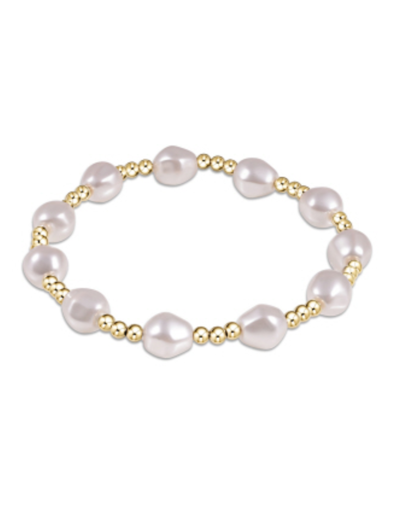 ENEWTON DESIGN Admire 3mm Bead Bracelet in Pearl/Gold