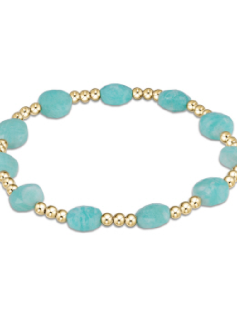 ENEWTON DESIGN Admire 3mm Bead Bracelet in Amazonite/Gold