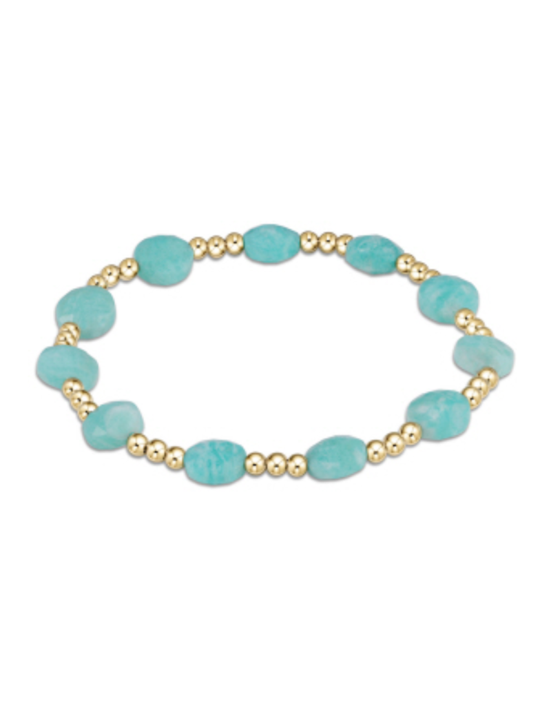 ENEWTON DESIGN Admire 3mm Bead Bracelet in Amazonite/Gold