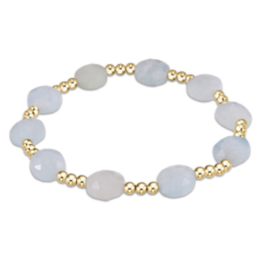 ENEWTON DESIGN Admire 3mm Bead Bracelet - Aquamarine/Gold