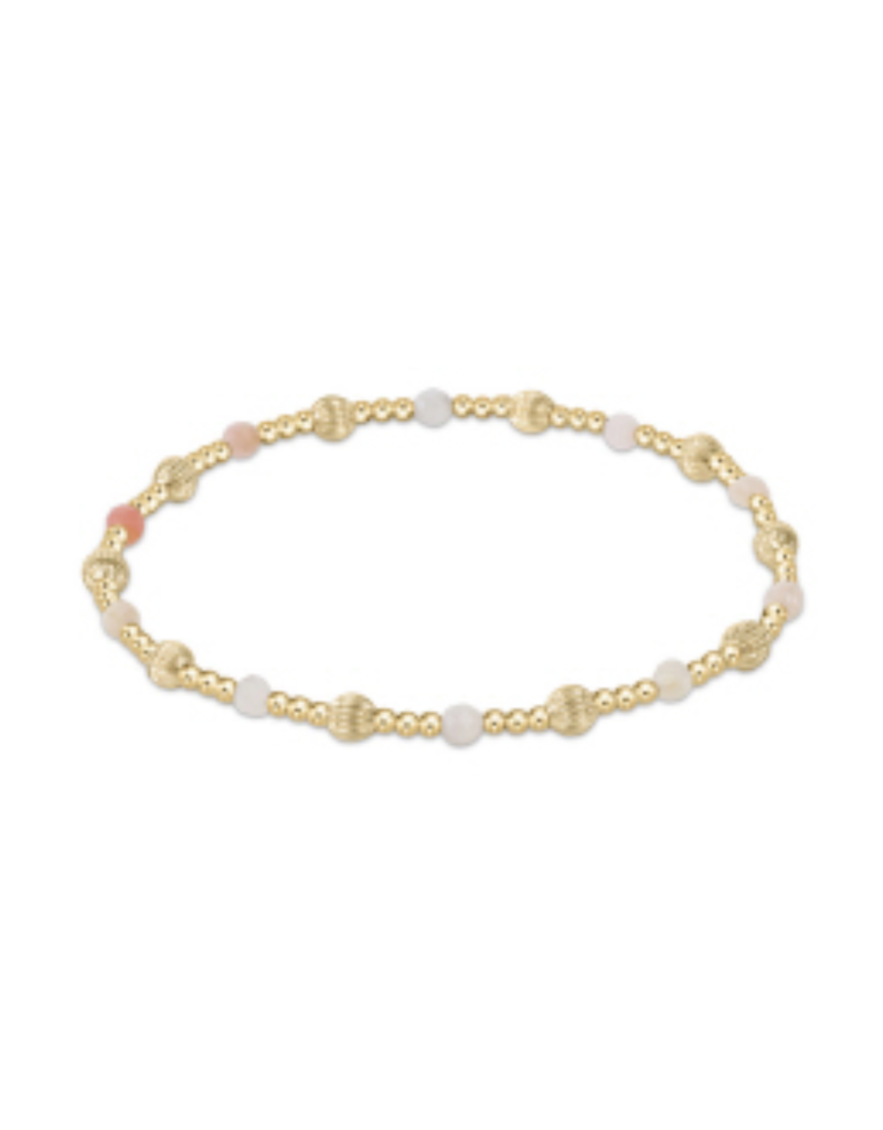 ENEWTON DESIGN Dignity Sincerity Pattern Bead Bracelet - Pink Opal/Gold