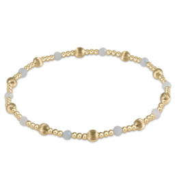 ENEWTON DESIGN Dignity Sincerity Pattern Bead Bracelet - Aquamarine/Gold