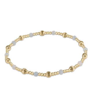 ENEWTON DESIGN Dignity Sincerity Pattern Bead Bracelet - Aquamarine/Gold