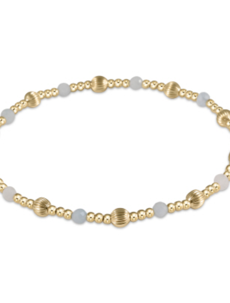 ENEWTON DESIGN Dignity Sincerity Pattern Bead Bracelet - Aquamarine/Gold