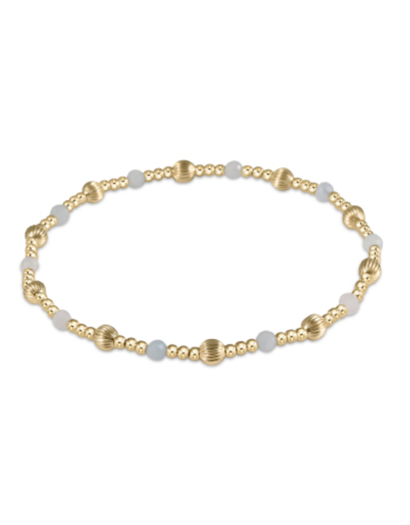 ENEWTON DESIGN Dignity Sincerity Pattern Bead Bracelet - Aquamarine/Gold