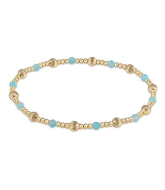 ENEWTON DESIGN Dignity Sincerity Pattern Bead Bracelet - Amazonite/Gold
