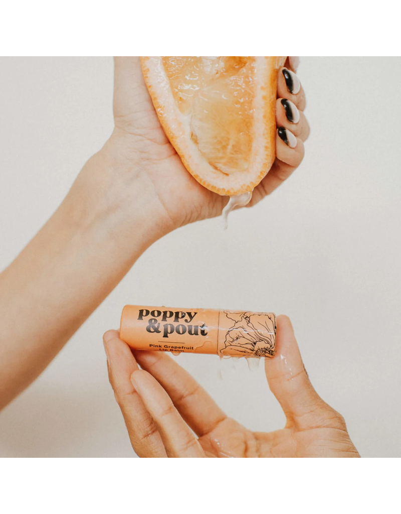 POPPY & POUT Pink Grapefruit Lip Balm