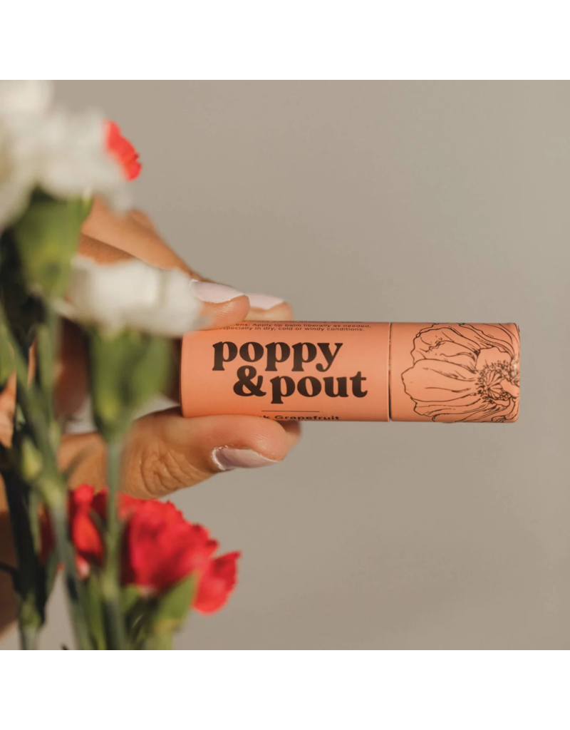 POPPY & POUT Pink Grapefruit Lip Balm