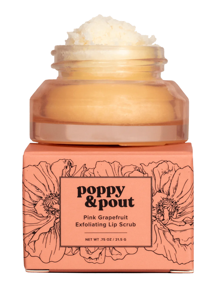 POPPY & POUT Pink Grapefruit Lip Scrub