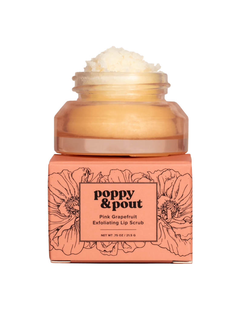 POPPY & POUT Pink Grapefruit Lip Scrub
