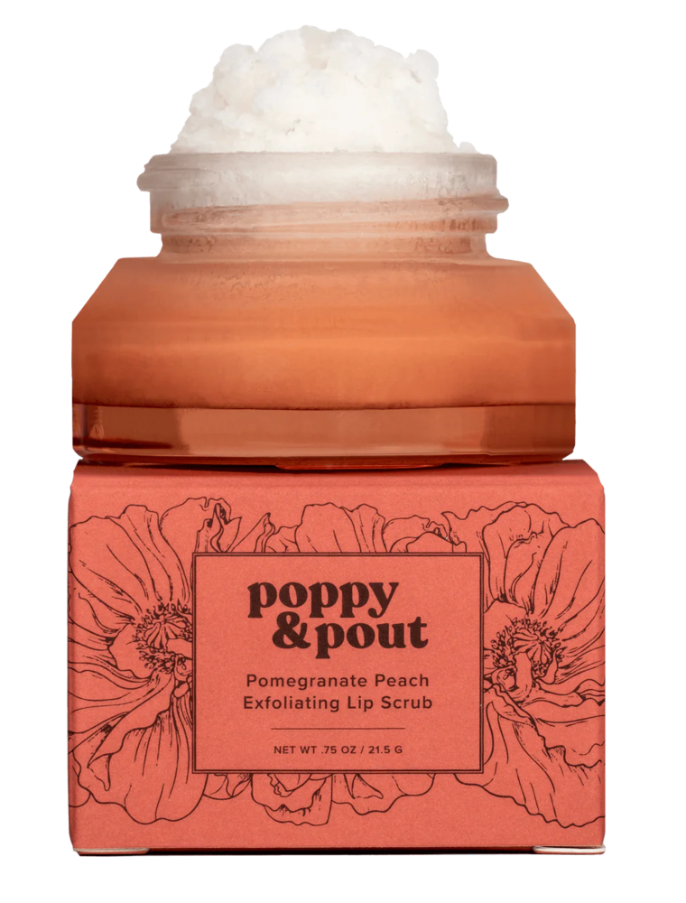 POPPY & POUT Pomegranate Peach Lip Scrub