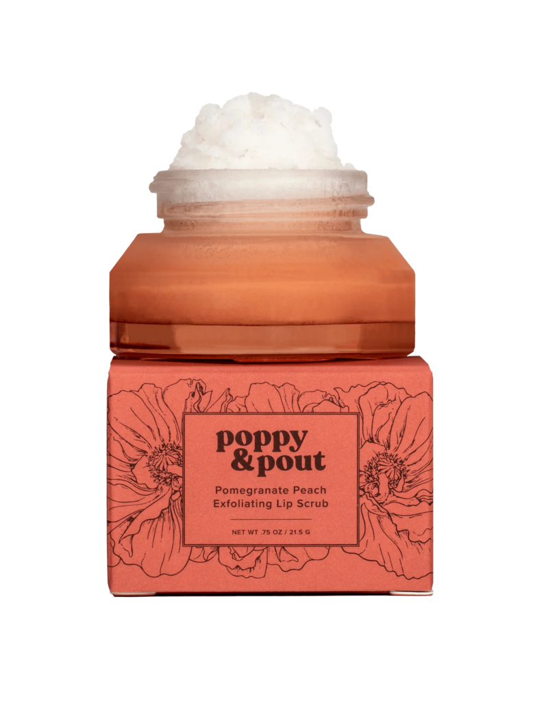 POPPY & POUT Pomegranate Peach Lip Scrub