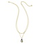 Camry Gold Multi Strand Necklace in Iridescent Abalone