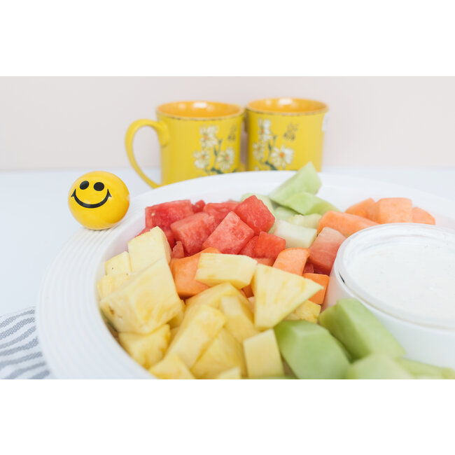 Nora Fleming Pinstripes Melamine Chip & Dip Her Hide Out