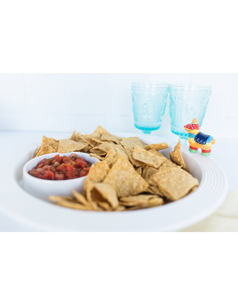 NORA FLEMING Pinstripes Melamine Chip & Dip