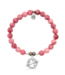 Infinity & Beyond Bracelet in Pink Jade & Silver