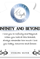 TJAZELLE Infinity & Beyond Bracelet in Pink Jade & Silver TJAZELLE Infinity & Beyond Bracelet in Pink Jade & Silver