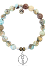 TJAZELLE Connection Bracelet in Larimar & Silver