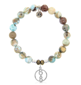 TJAZELLE Connection Bracelet in Larimar & Silver