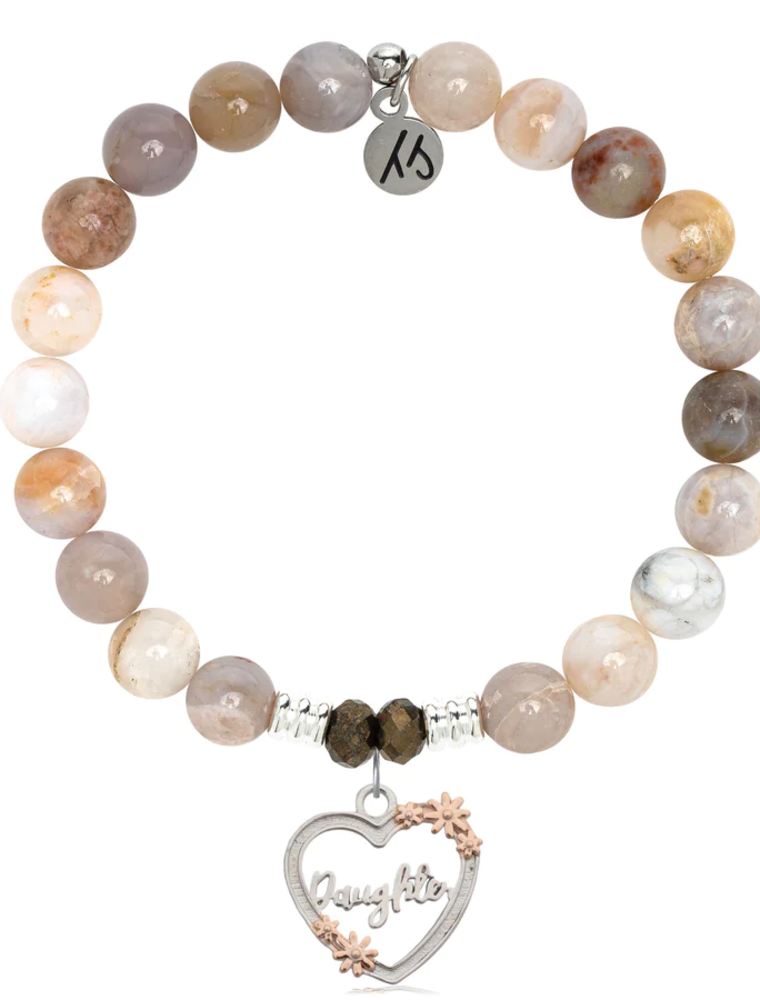 TJAZELLE Daughter Bracelet in Australian Agate & Silver