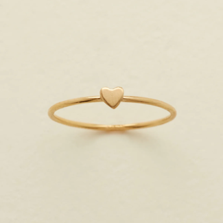 MADE BY MARY Heart Stacking Ring