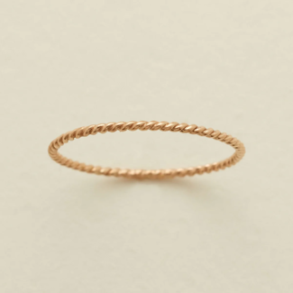 MADE BY MARY Braided Stacking Ring