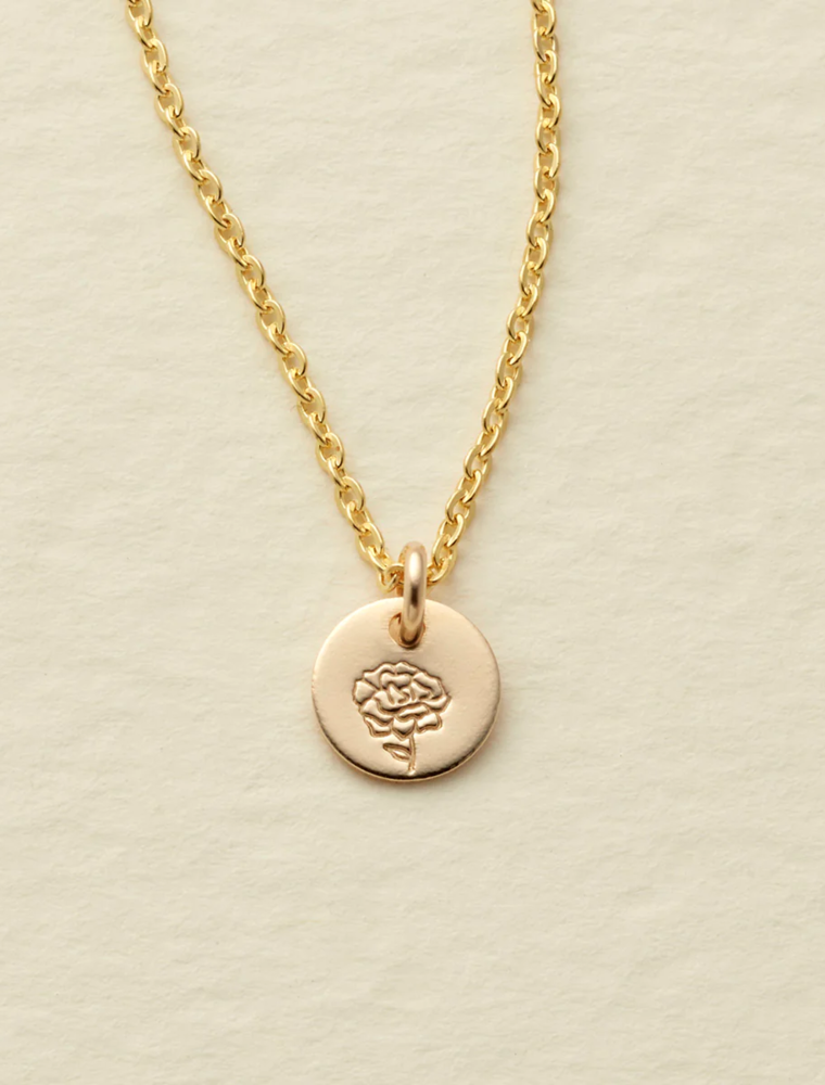MADE BY MARY January Birth Flower Necklace