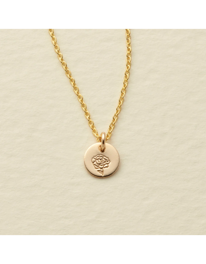 MADE BY MARY January Birth Flower Necklace