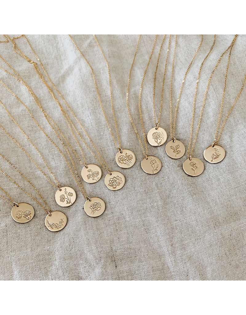 MADE BY MARY January Birth Flower Necklace