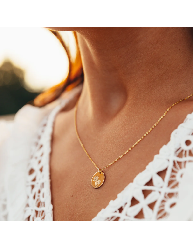 MADE BY MARY October Birth Flower Necklace
