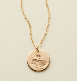 MADE BY MARY April Birth Flower Necklace