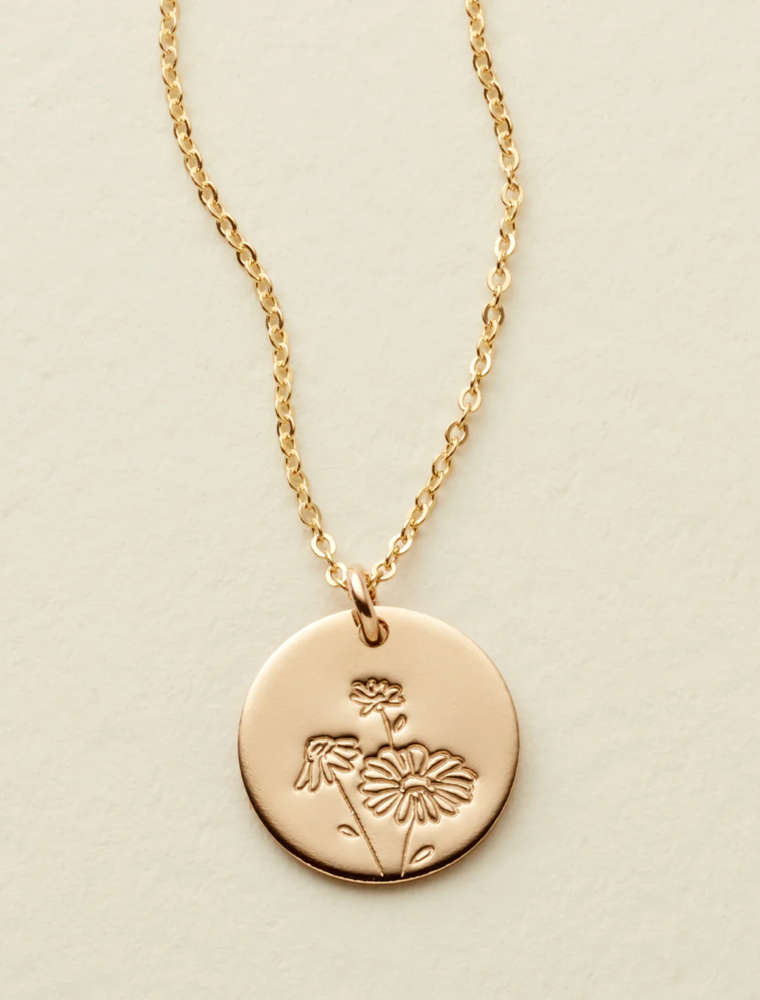 MADE BY MARY April Birth Flower Necklace