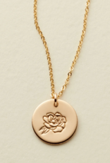 MADE BY MARY September Birth Flower Necklace